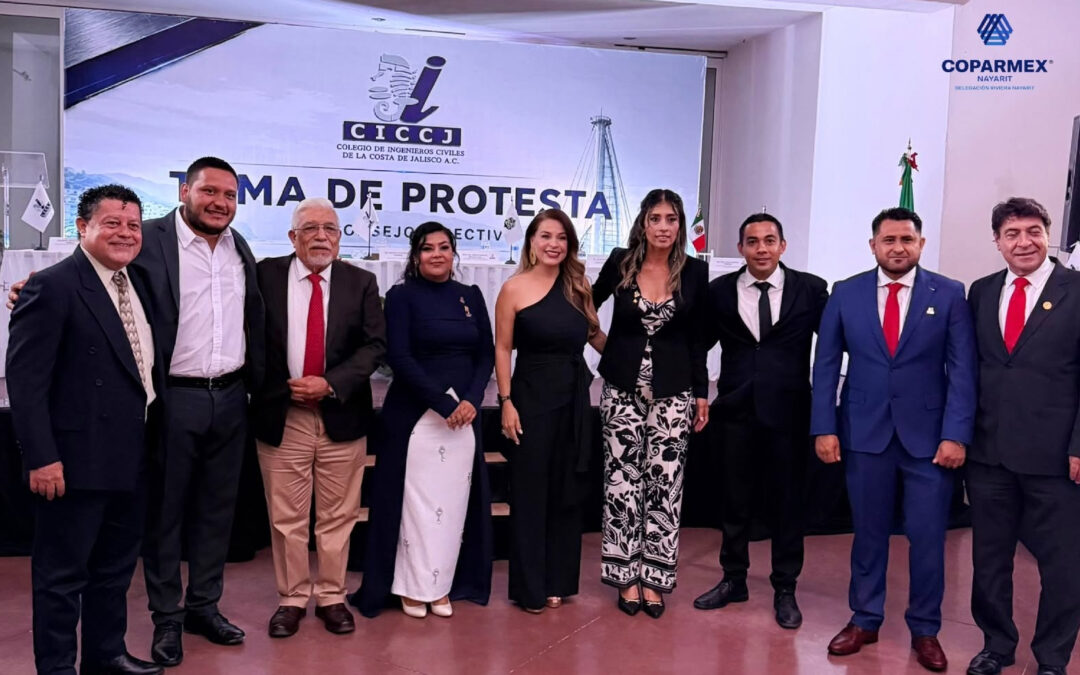 Coparmex Riviera Nayarit presente en la Toma de Protesta del XIX Consejo Directivo del CICCJ